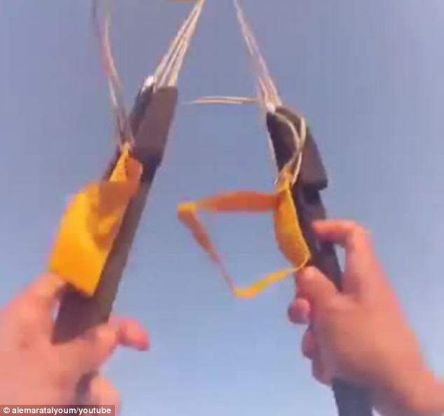 迪拜王儲千米高空傘繩纏繞 沉著勇敢化險為夷（圖）