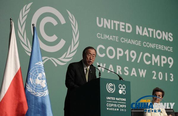 潘基文呼吁各國通過增加公私投資應對氣候變暖