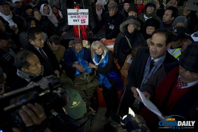 退役英軍尼泊爾族士兵絕食15天 要求同等養老金
