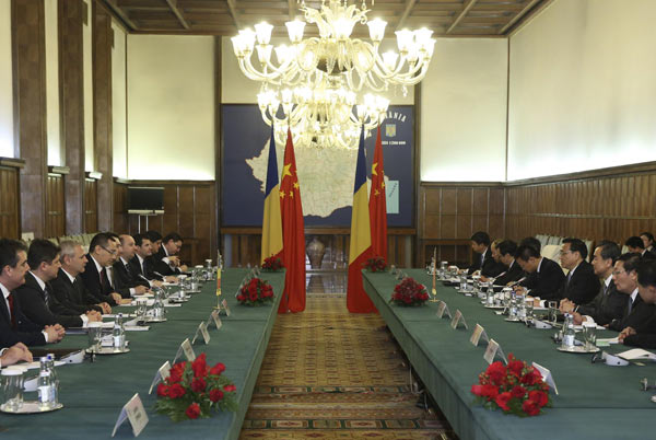 李克強與羅馬尼亞總理會談