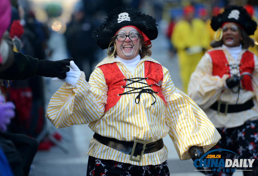 美國舉行感恩節盛大游行