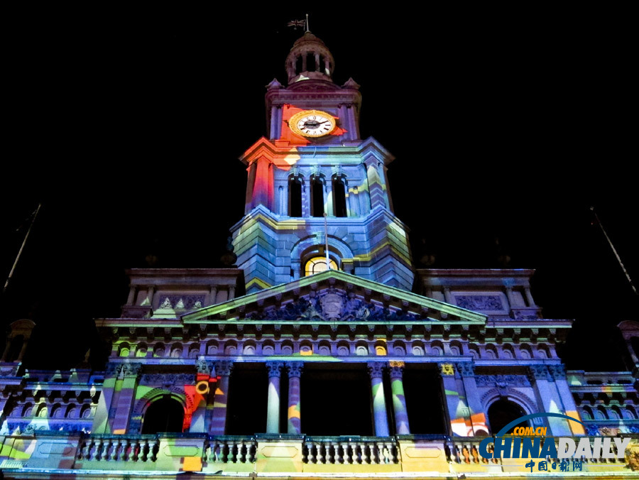 悉尼燈光璀璨迎圣誕