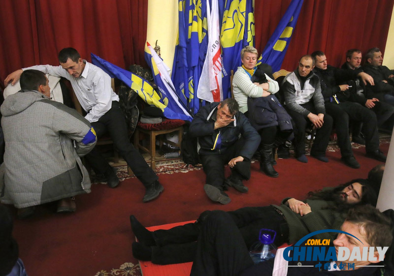 烏克蘭親歐盟示威活動升級 抗議者占領政府大樓