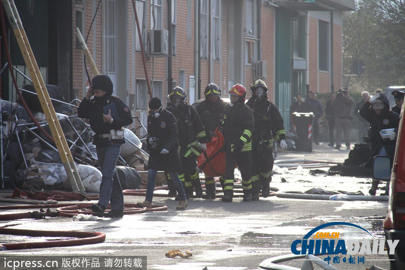 意大利普拉托華人服裝廠發生火災 致多人傷亡