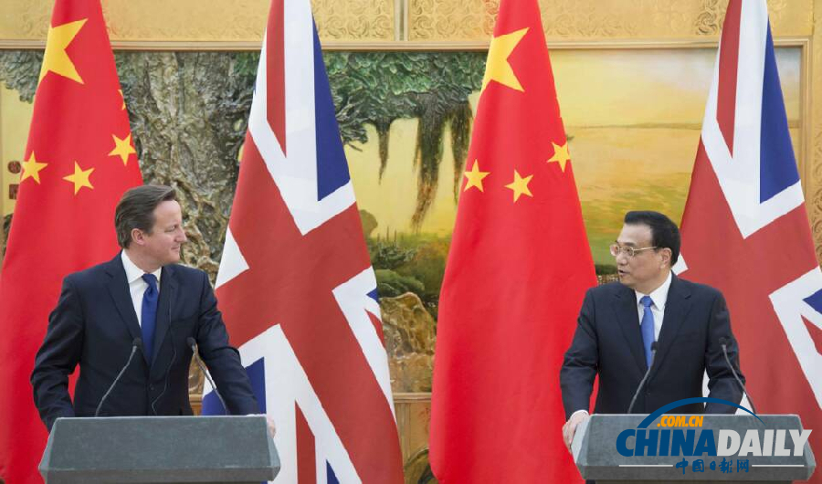 快訊：李克強與卡梅倫共同會見記者