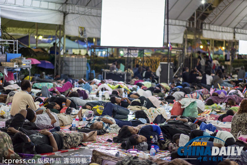 泰國反政府示威持續(xù) 抗議現(xiàn)場面面觀（組圖）