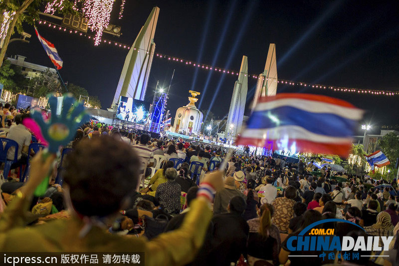 泰國反政府示威持續(xù) 抗議現(xiàn)場面面觀（組圖）