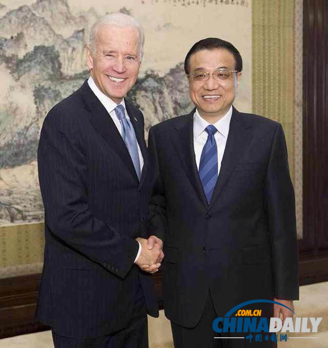李克強會見美國副總統拜登