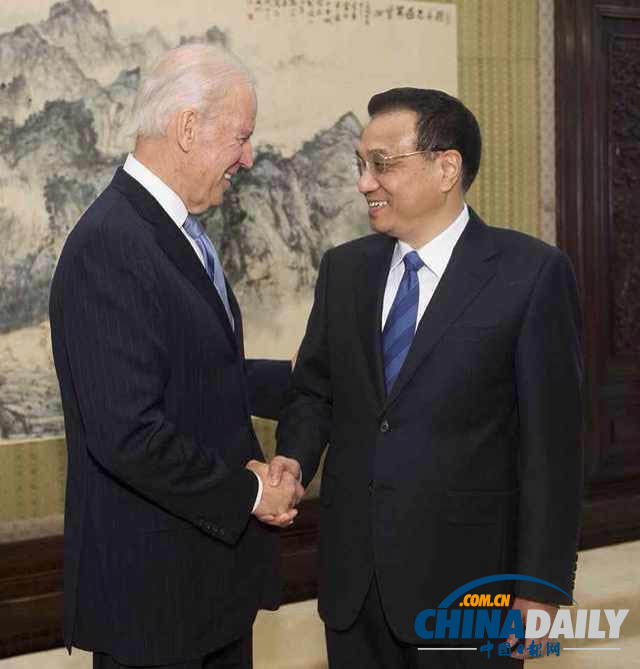 李克強會見美國副總統拜登