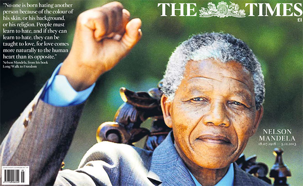 封面盤點：曼德拉逝世撼動國際媒體