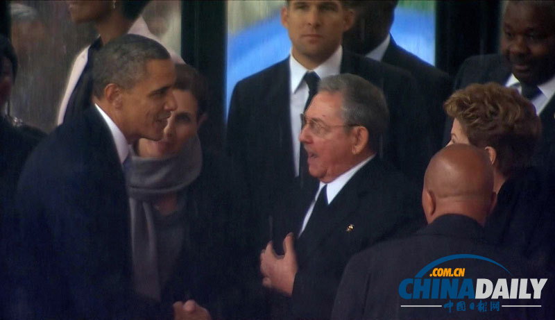 追悼會成領袖聊天室 各首腦和諧互動償曼德拉夙愿