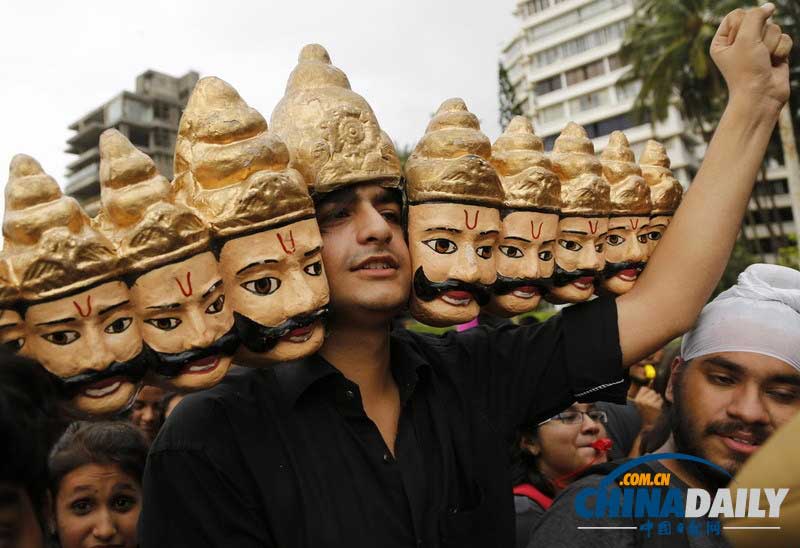 2013國際新聞圖片盤點(diǎn)：另類抗議