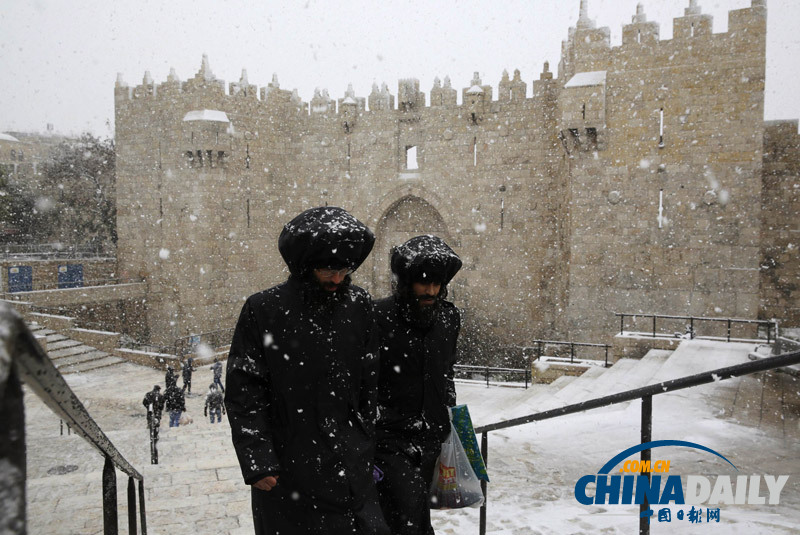 耶路撒冷遇罕見暴風雪 克里仍有望會見內塔尼亞胡