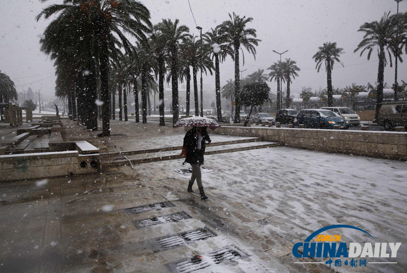 耶路撒冷遇罕見暴風(fēng)雪 克里仍有望會(huì)見內(nèi)塔尼亞胡