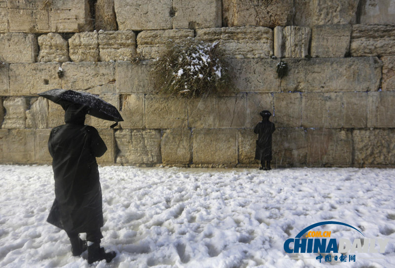 耶路撒冷遇罕見暴風雪 克里仍有望會見內塔尼亞胡
