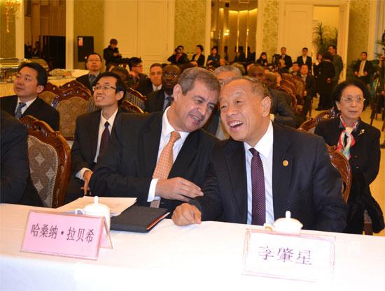 紀(jì)念周恩來率團(tuán)訪非50周年展覽開幕 李肇星出席