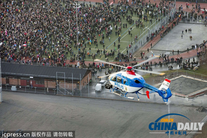 1.6萬人占領瑞典街道 抗議納粹以及種族歧視