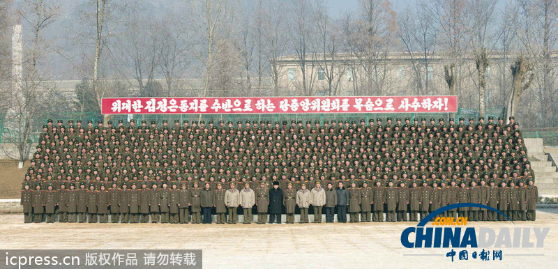 金正日任朝最高司令官22周年 金正恩視察部隊致祝賀