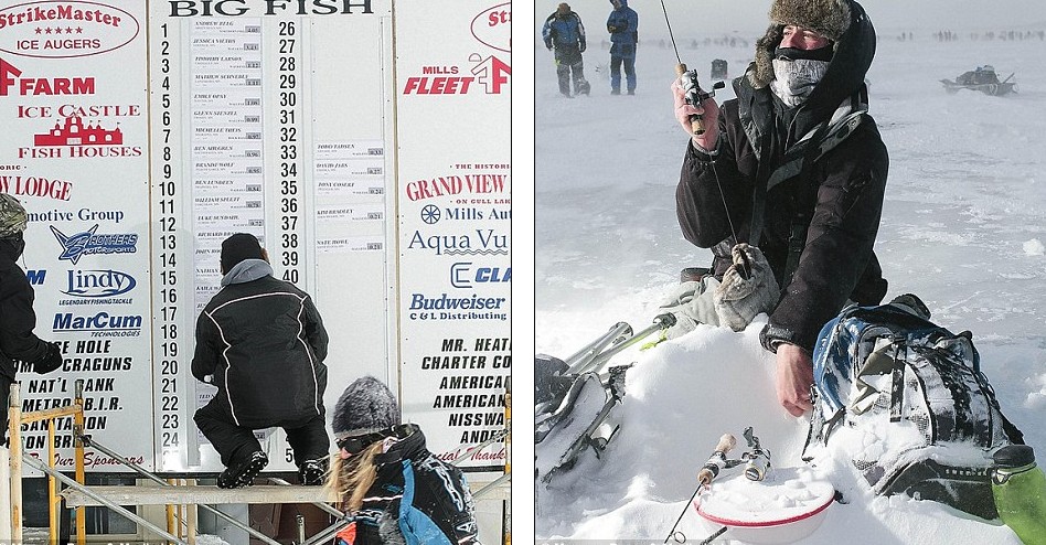 逾萬美國人零下40度參加釣魚比賽