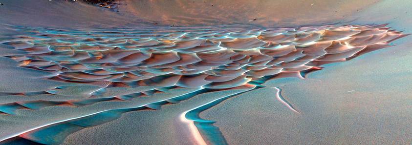 火星車圖片展在美開幕 十年火星旅程精彩無限（組圖）