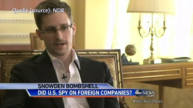 斯諾登首次在俄接受電視采訪 稱所有機密文件已交媒體