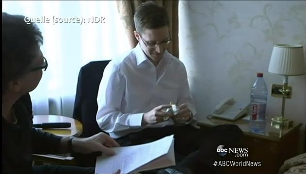 斯諾登首次在俄接受電視采訪 稱所有機(jī)密文件已交媒體