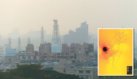 懸浮微粒來襲 全臺受“霾”霧茫茫（圖）