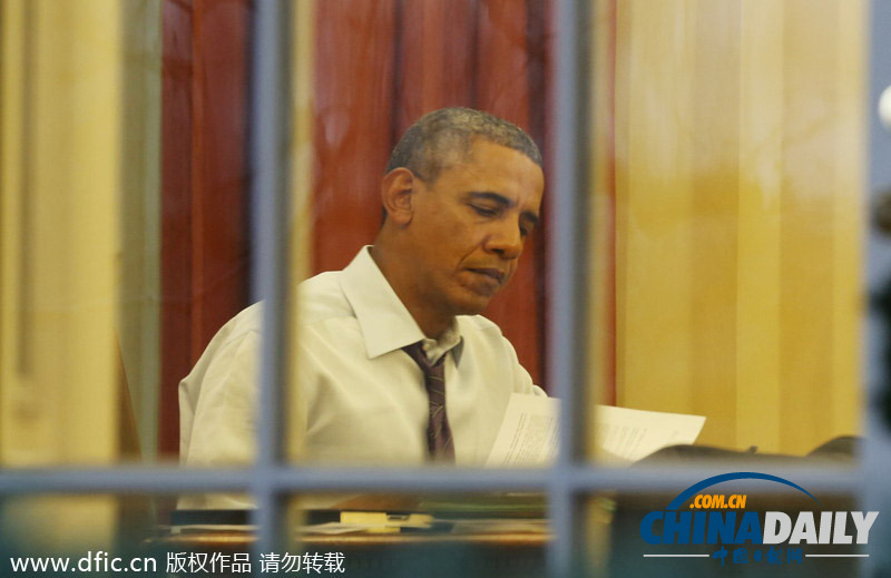 奧巴馬白宮挑燈夜戰 專心籌備國情咨文講話