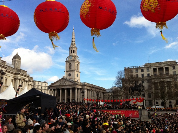 倫敦舉行盛大新春慶典 中國文化影響力日盛(圖)