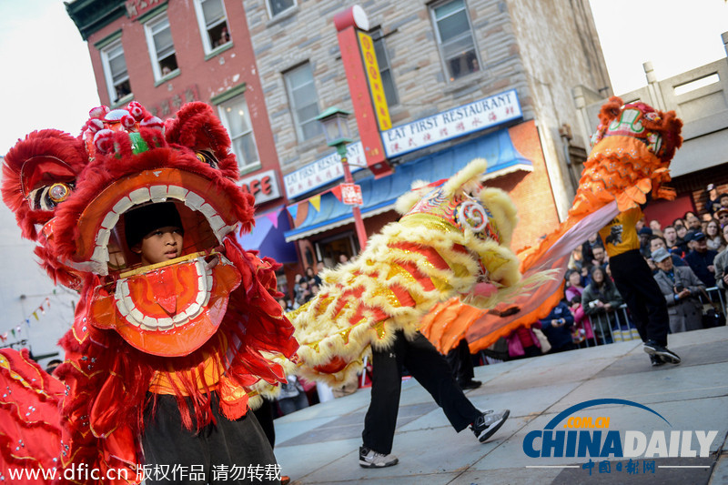 從倫敦到華盛頓 老外與僑胞唐人街共慶中國春節