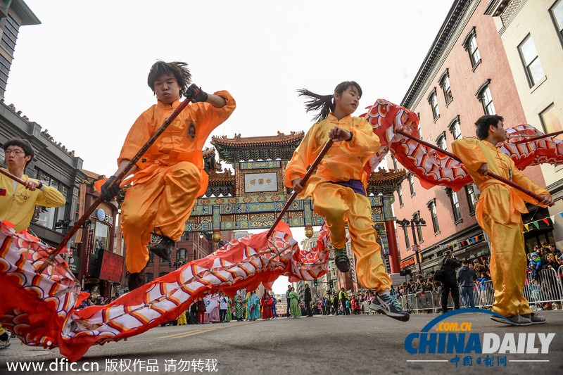 從倫敦到華盛頓 老外與僑胞唐人街共慶中國春節