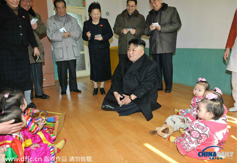 金正恩視察育兒院和愛育院 稱孩子是“國家的王”