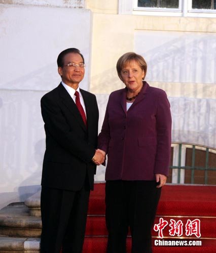 溫家寶超常規會晤德總理默克爾 外交史上罕見