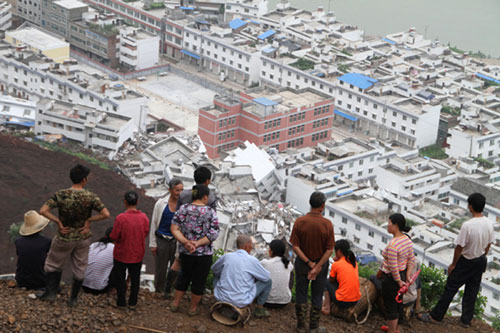 Landslide in Sichuan damages 58 homes