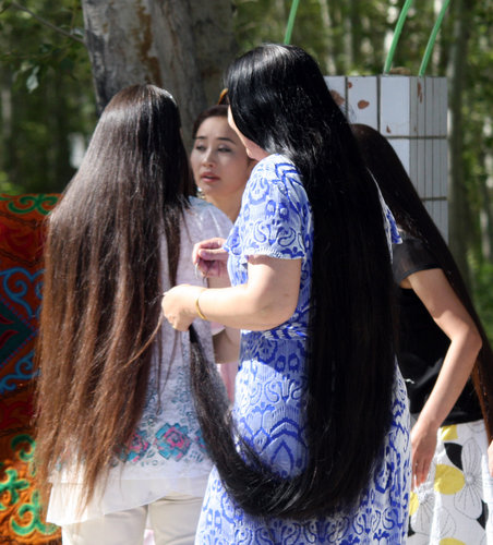 Whose hair is the fairest in Xinjiang?