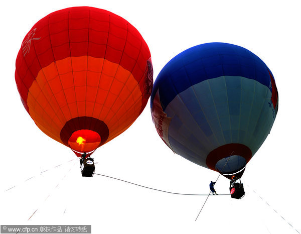 Walking the high wire while battling the wind