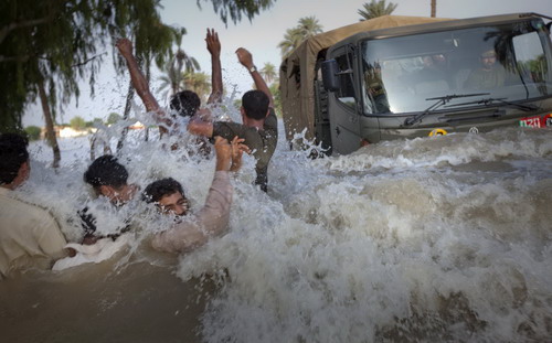 Struggling for live through destructive floods in Pakistan