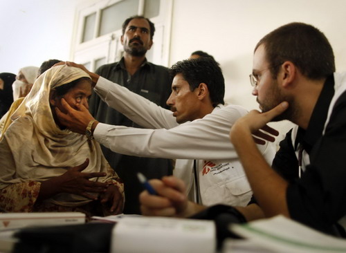 Medical reliefs arrive to floods victims in Pakistan