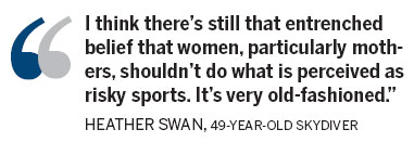 'Skysisters' fall for skydiving