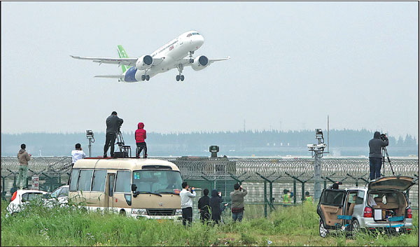 Aircraft manufacturing to take off on C919 jet