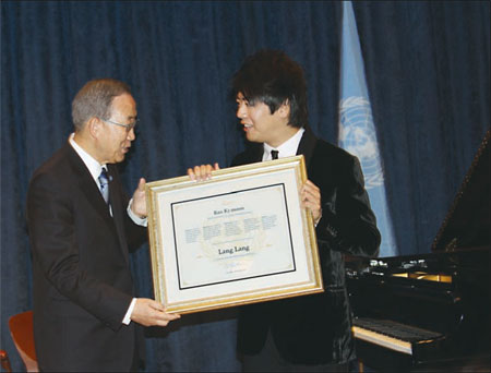 Lang Lang a 'Messenger of Peace'