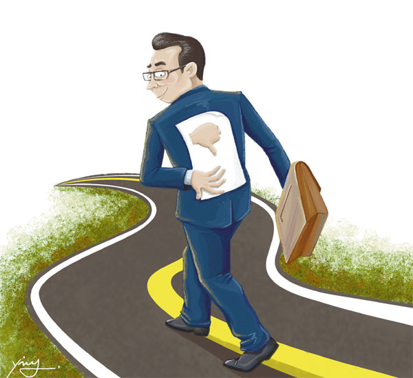 To grow bigger by belittling oneself