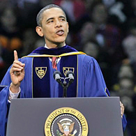 Obama delivers address to Notre Dame graduates