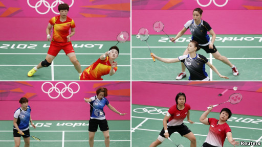 奧運羽球比賽八名選手被取消資格