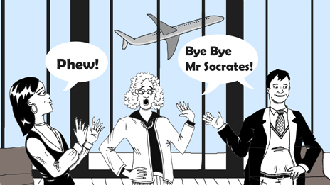 Making a cold call 打冷電話