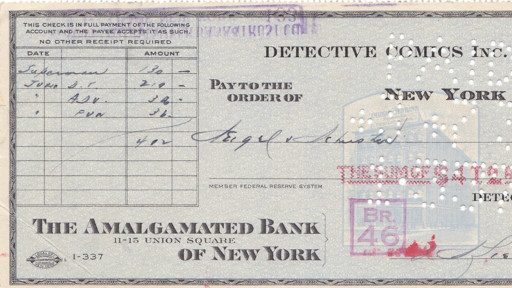 “超人”版權支票拍出16萬美元