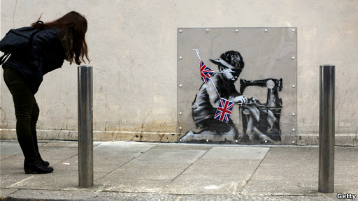 涂鴉畫家“新作慶女王登基60周年”