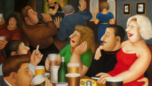 英油畫集錦網站面世 眾標志建筑放投影