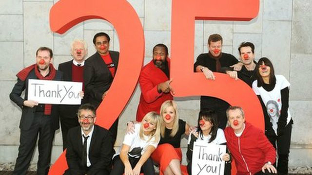 “紅鼻子日”籌善款 眾明星各顯神通