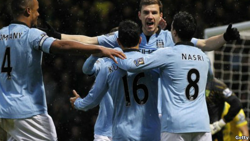 金絲雀不敵十人曼城 熱刺再勝居第三